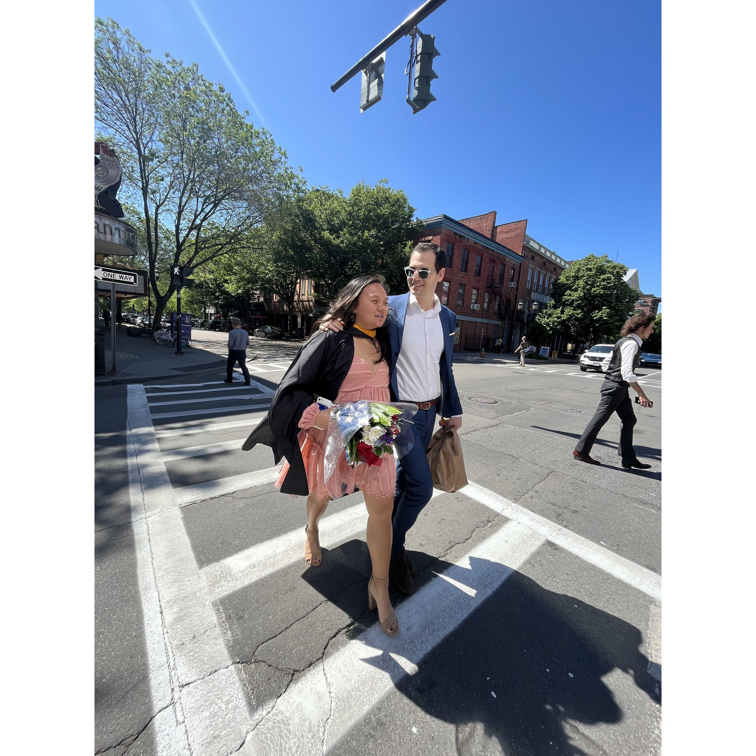 Ithaca, NY in May 2023. Dora graduated from Cornell with a Master's degree in Economics, and Josh was there to cheer her on while simultaneously getting his master's degree at Columbia University.