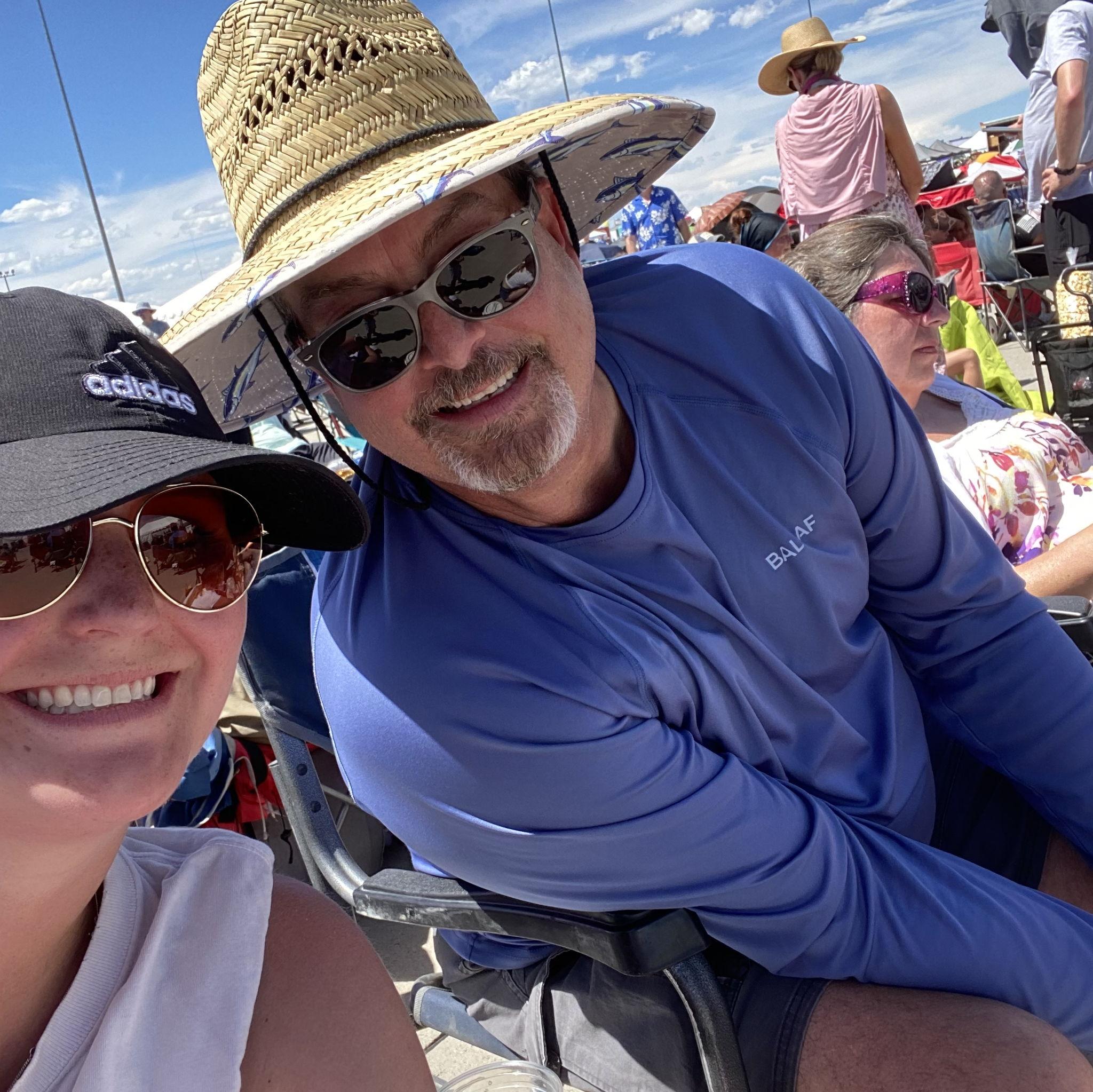 This photo was taken shortly before a heat wave came over an airshow.