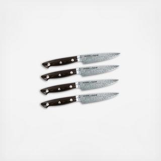 Kramer Euroline Damascus Steak Knife, Set of 4