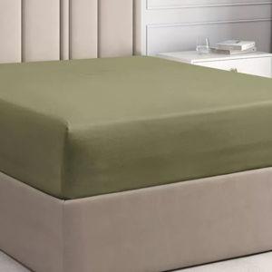 Empyrean Extra Deep Pocket Sage Green Single Fitted Sheet