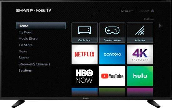 Sharp - 58" Class - LED - 2160p - Smart - 4K UHD TV with HDR - Roku TV