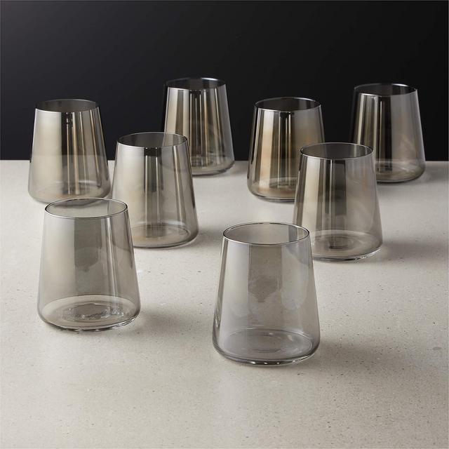 Neat Smoke Double Old Fashioned Glass Set of 8