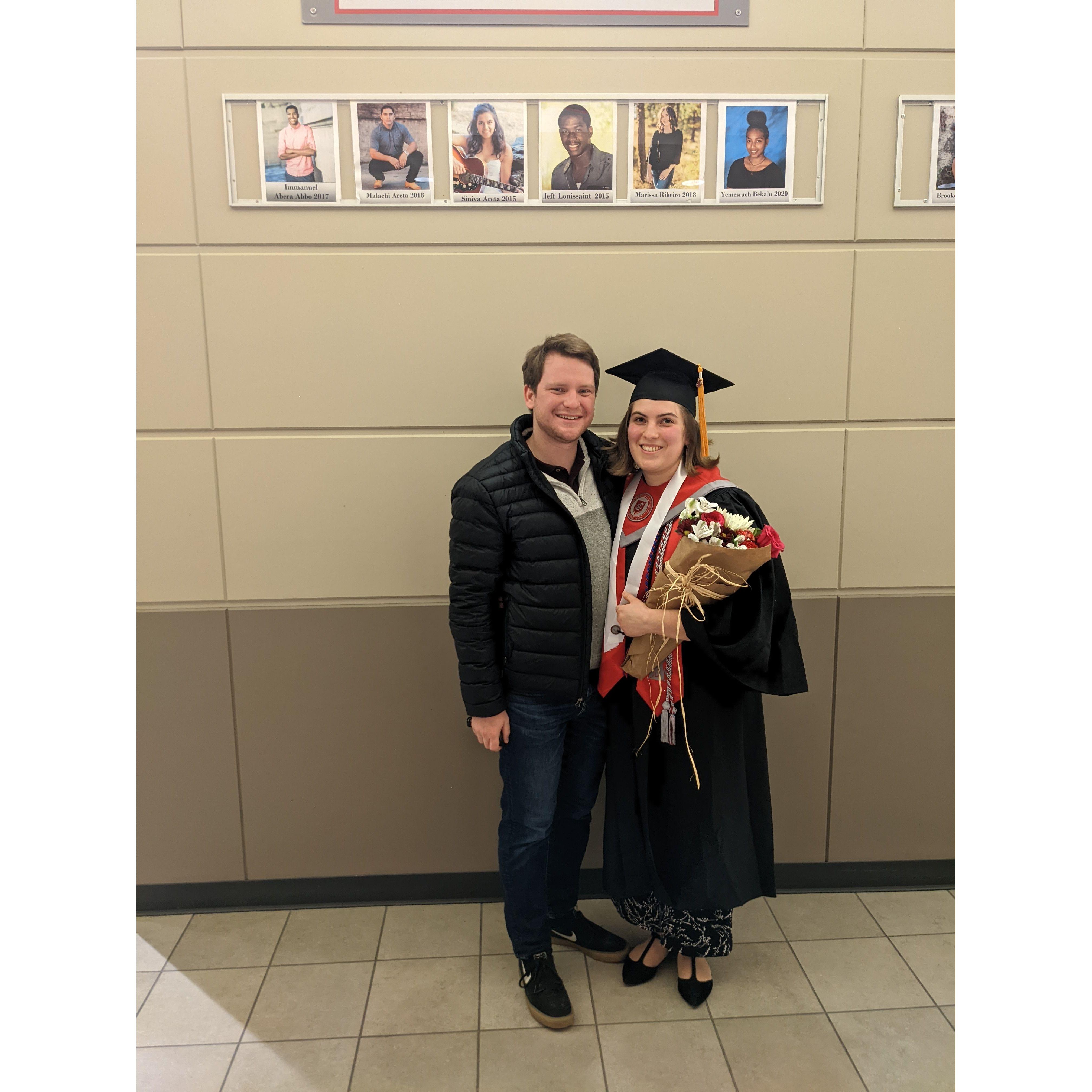 Fourth and final graduation together, December 2021