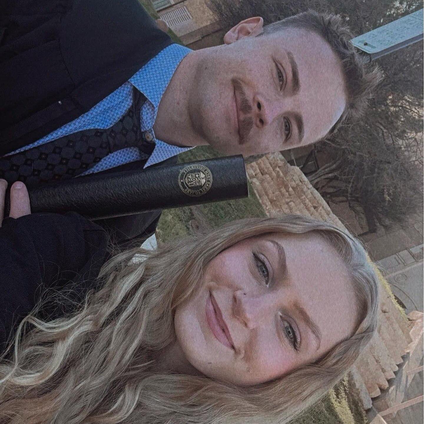 AJ's college graduation