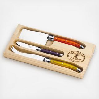 Laguiole 3-Piece Cheese Knife Set