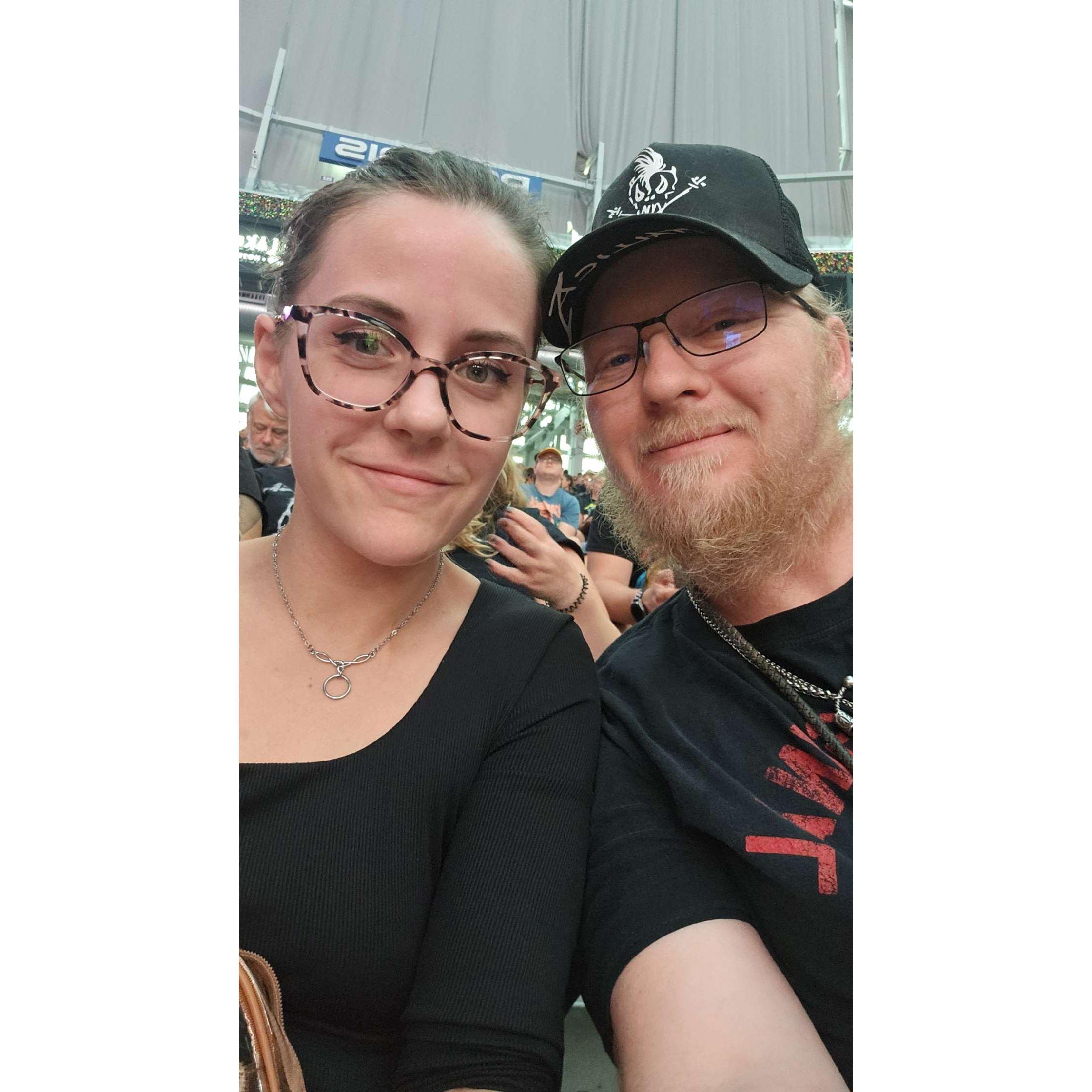 At the Metallica concert night 2!