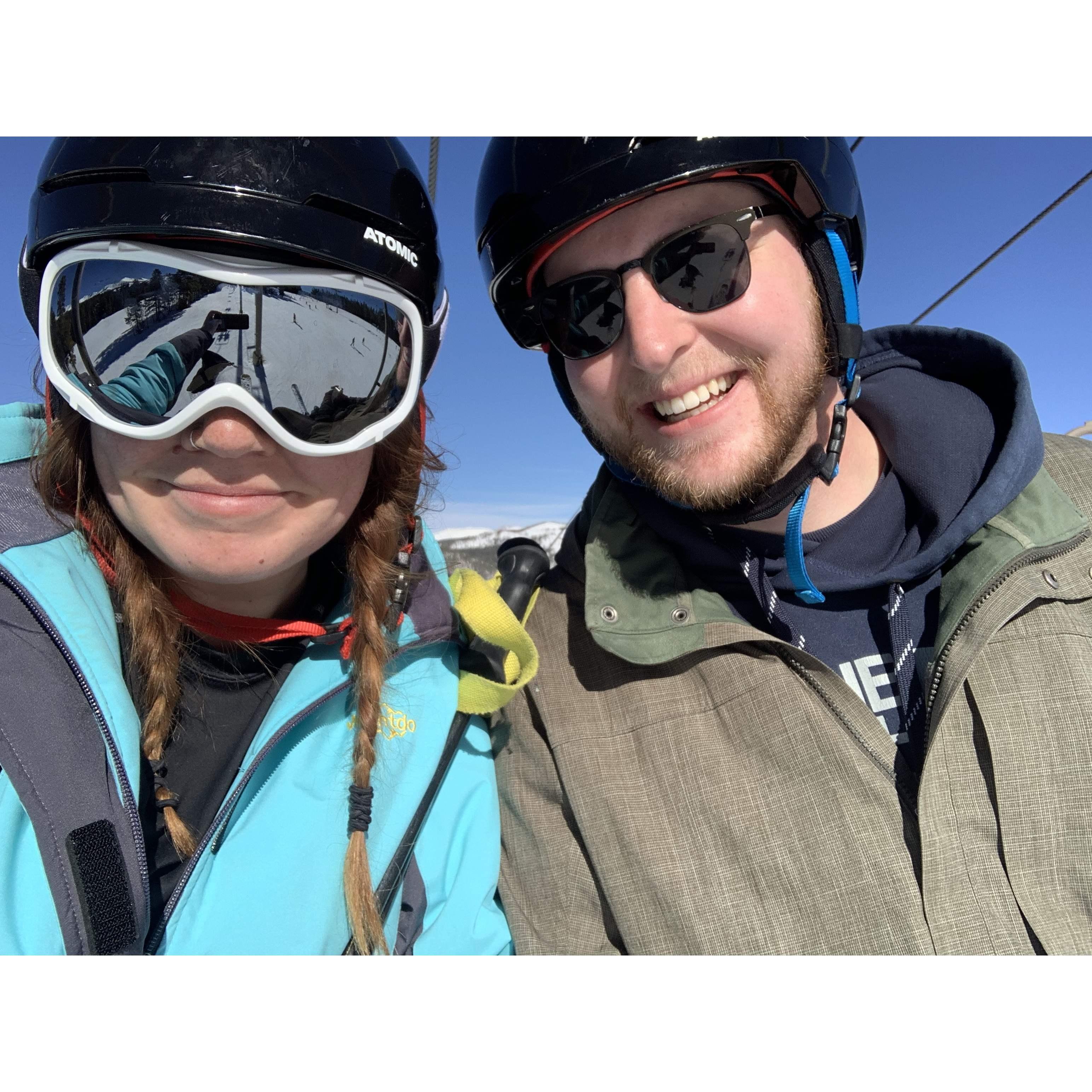 2022-The second time we skied together, Breckenridge CO.