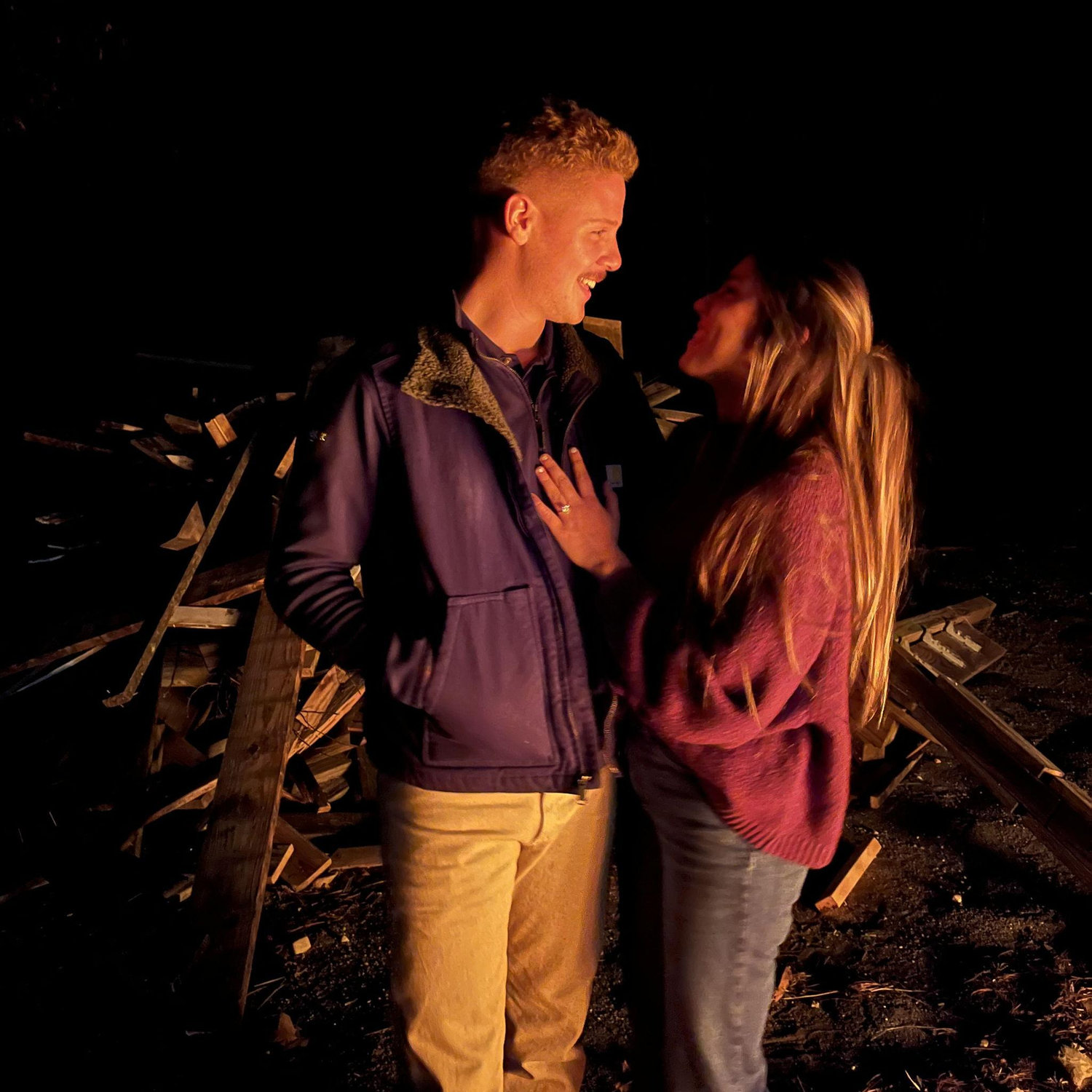 The night we got engaged!