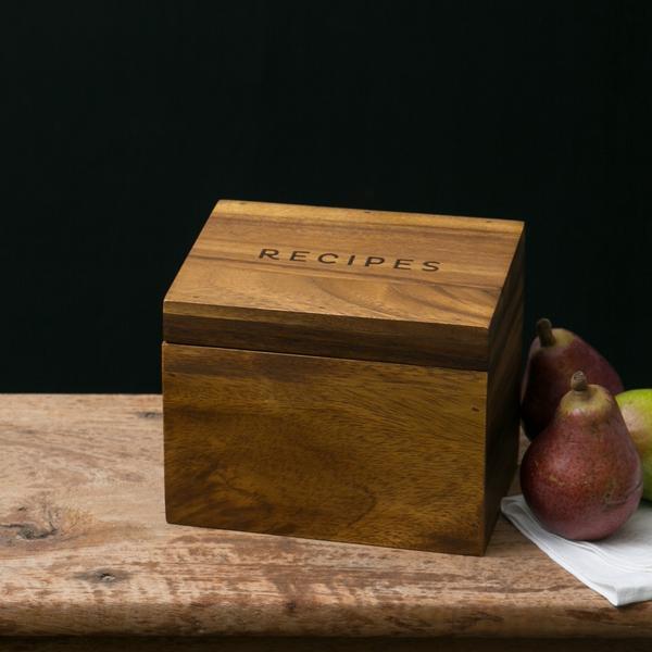 Acacia Recipe Box