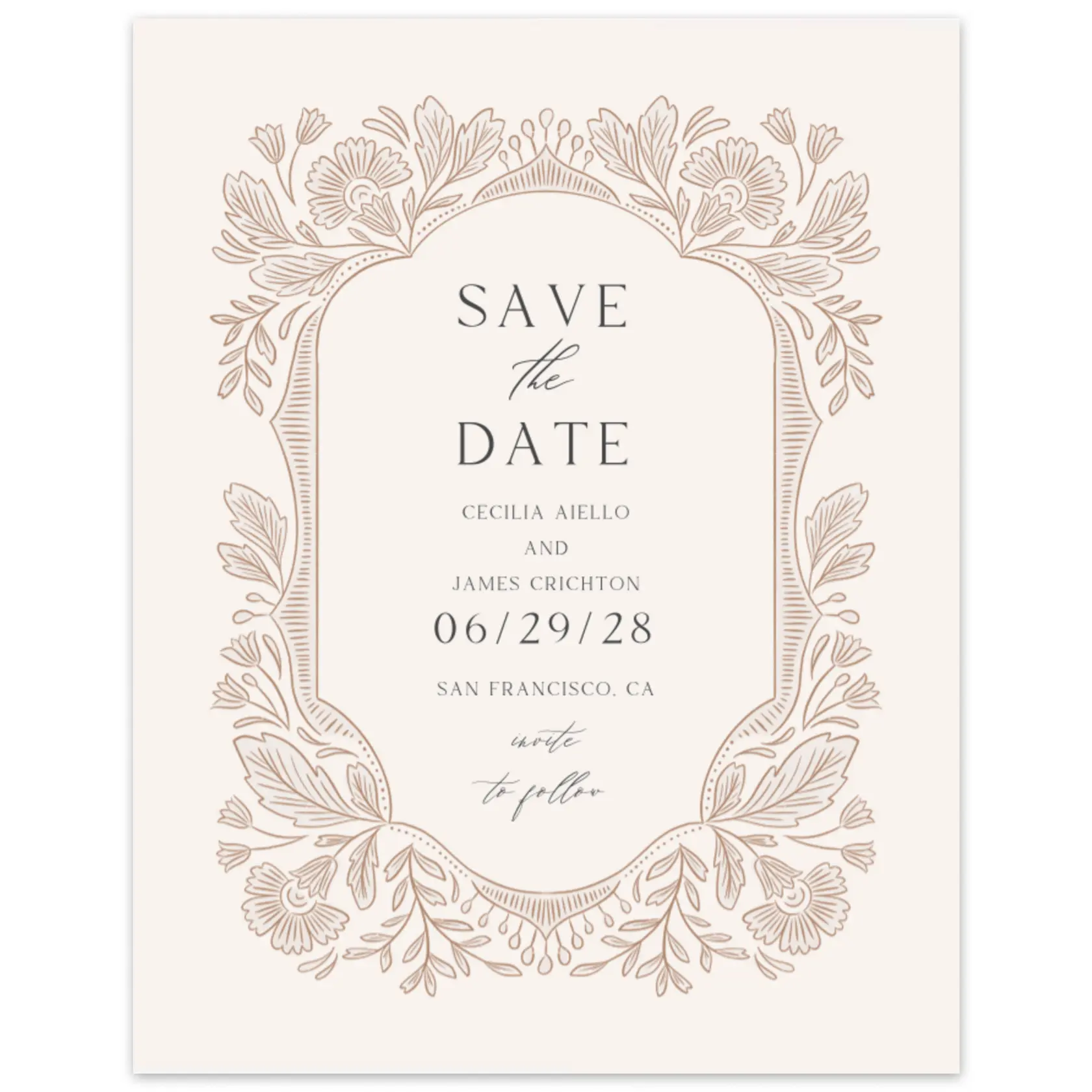 Save The Date - Caleania Portrait preview