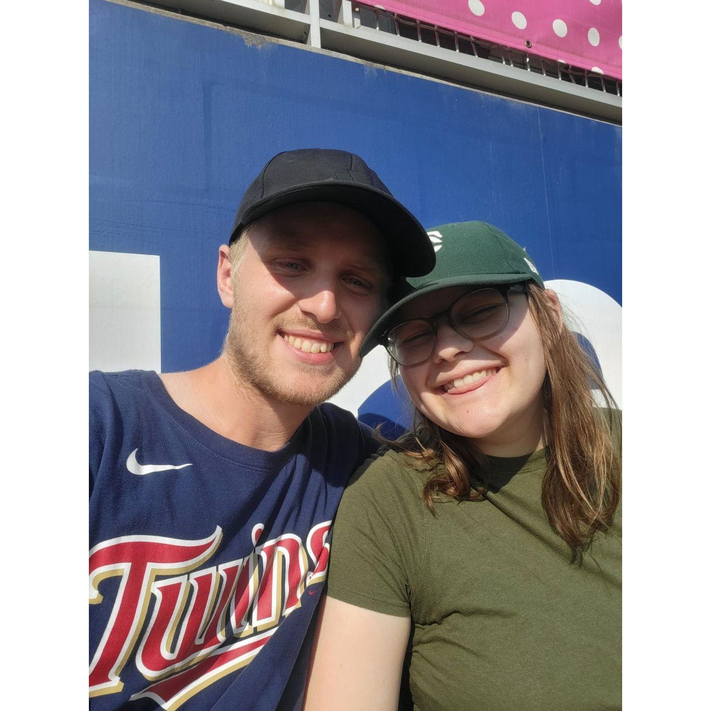 First Baseball game together!