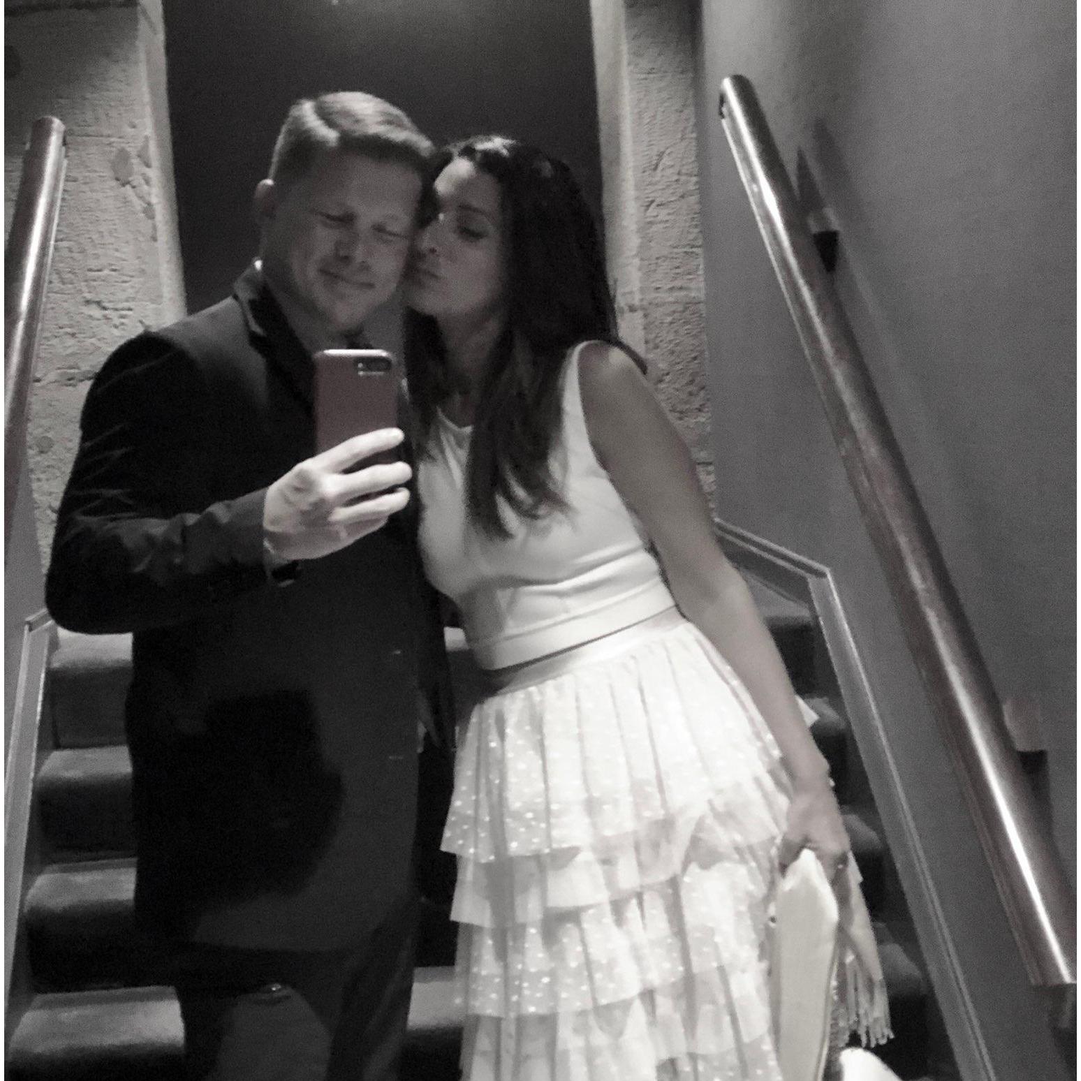 We took this photo when we first started dating. Who knew it was dress rehearsal for 9.10.22!