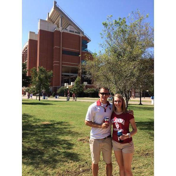 Our first football game together at OU! Sept 2016
Fun Fact: Amber wanted to go to the University of Oklahoma in high school but ultimately decided on Nebraska for her meteorology education.