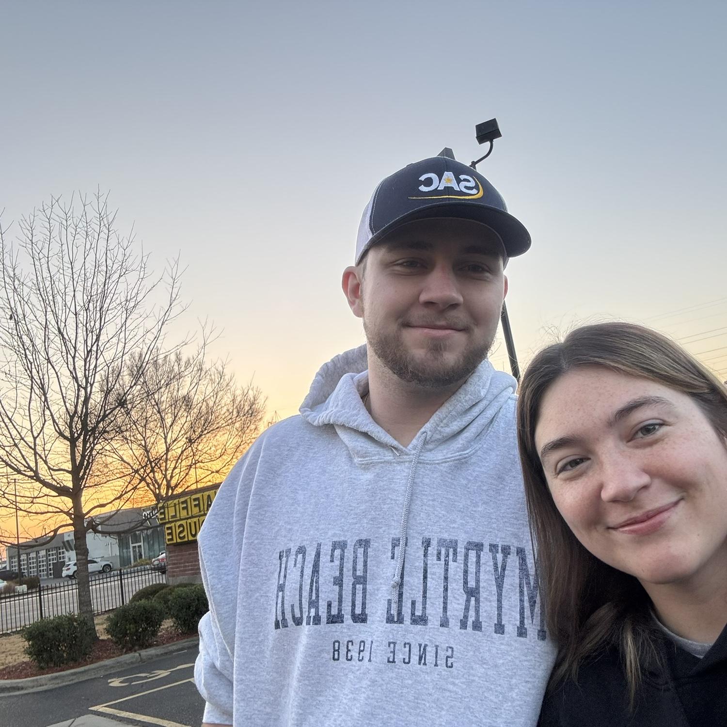 My birthday where he took me to my favorite breakfast place !