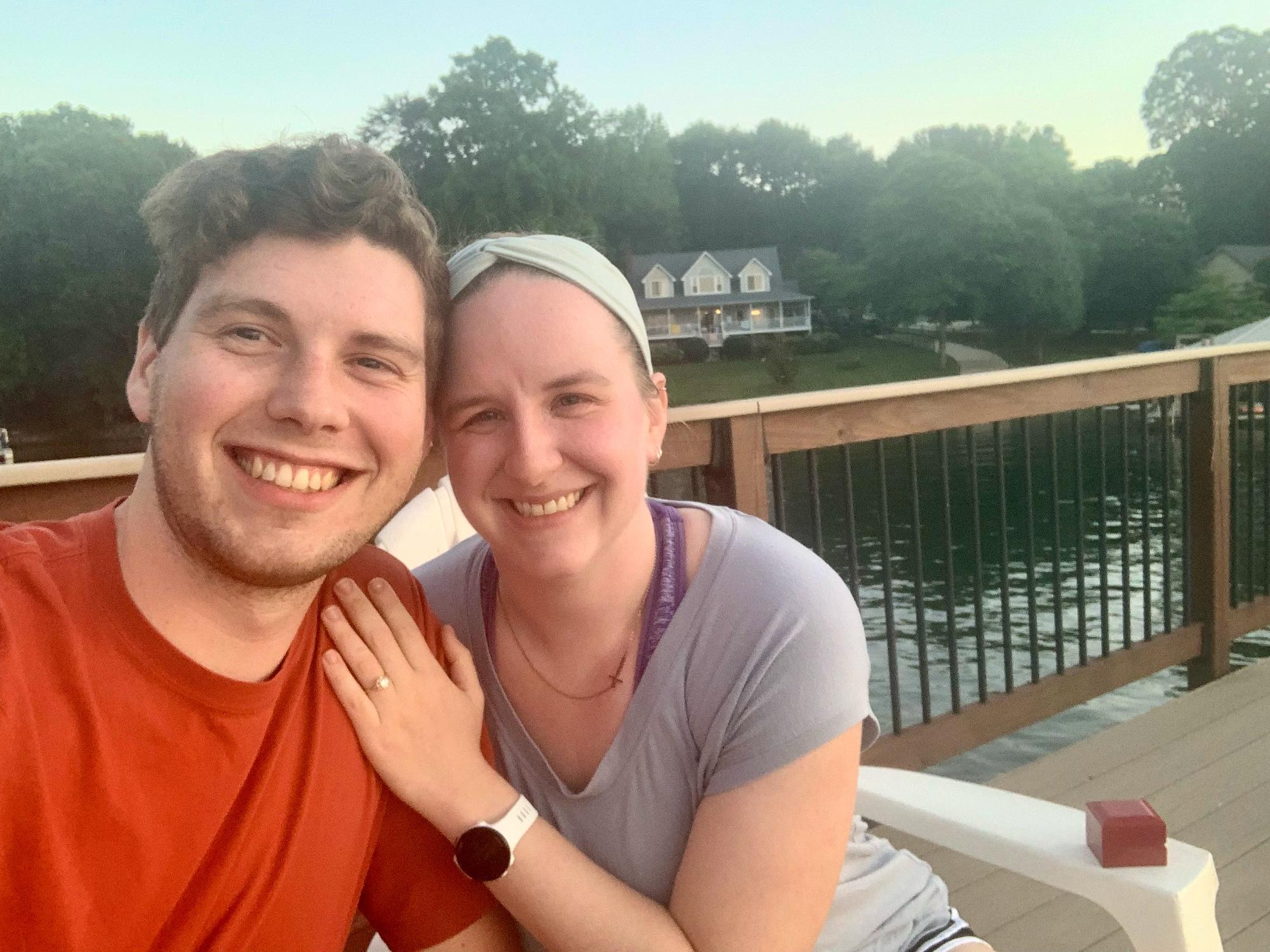 The engagement selfie
