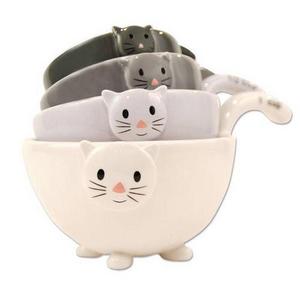 Ceramic Cat Measuring Cups/ Baking Bowls