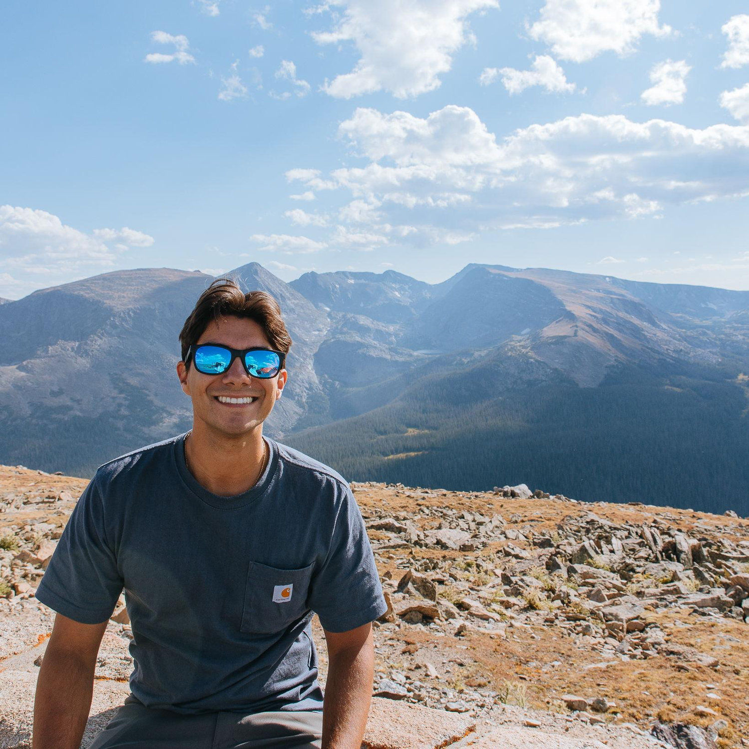 We drove along trail ridge road to one of the highest points in the national park!