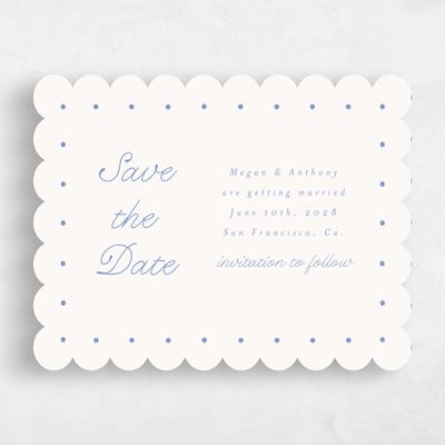 Beige Wedding Save the Date - Lirael Landscape