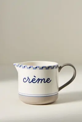Café Violette Handpainted Stoneware Creamer