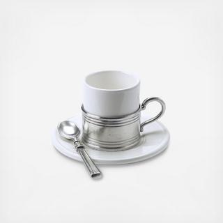 Espresso Cup with Ceramic Saucer