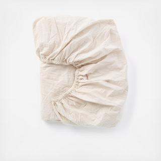 Organic Crinkled Percale Fitted Sheet