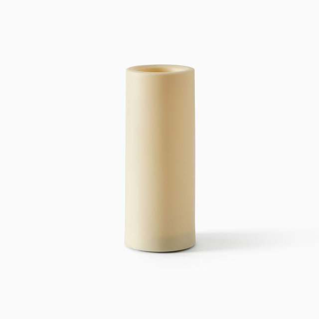 Flat Top Flicker Flameless Candle, Ivory, 4.5X9