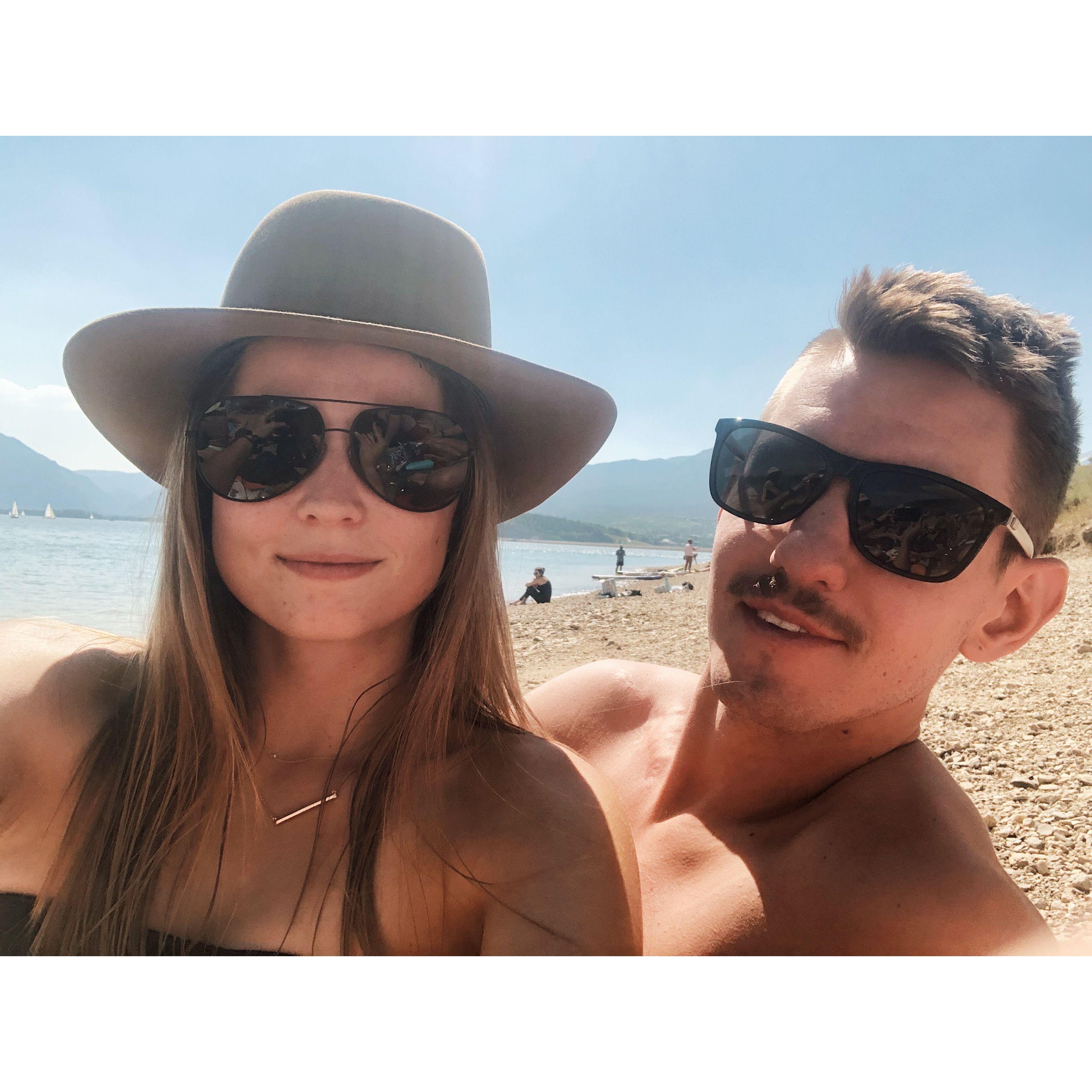 Chillin on the beach feat. Covid stache - August 2020