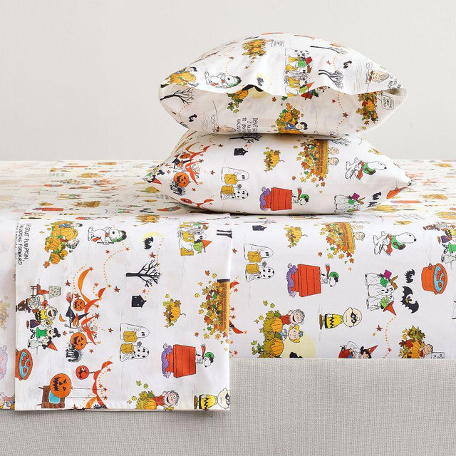 Peanuts Great Pumpkin Sheet Set, Multi, King