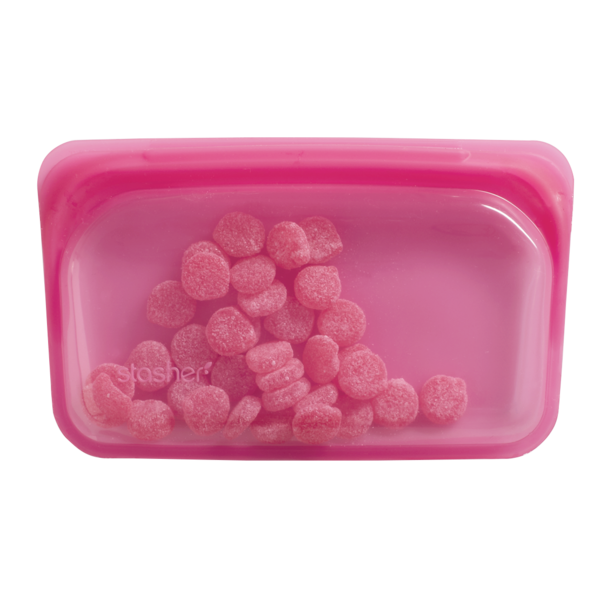 Reusable Silicone Snack Bag - Raspberry