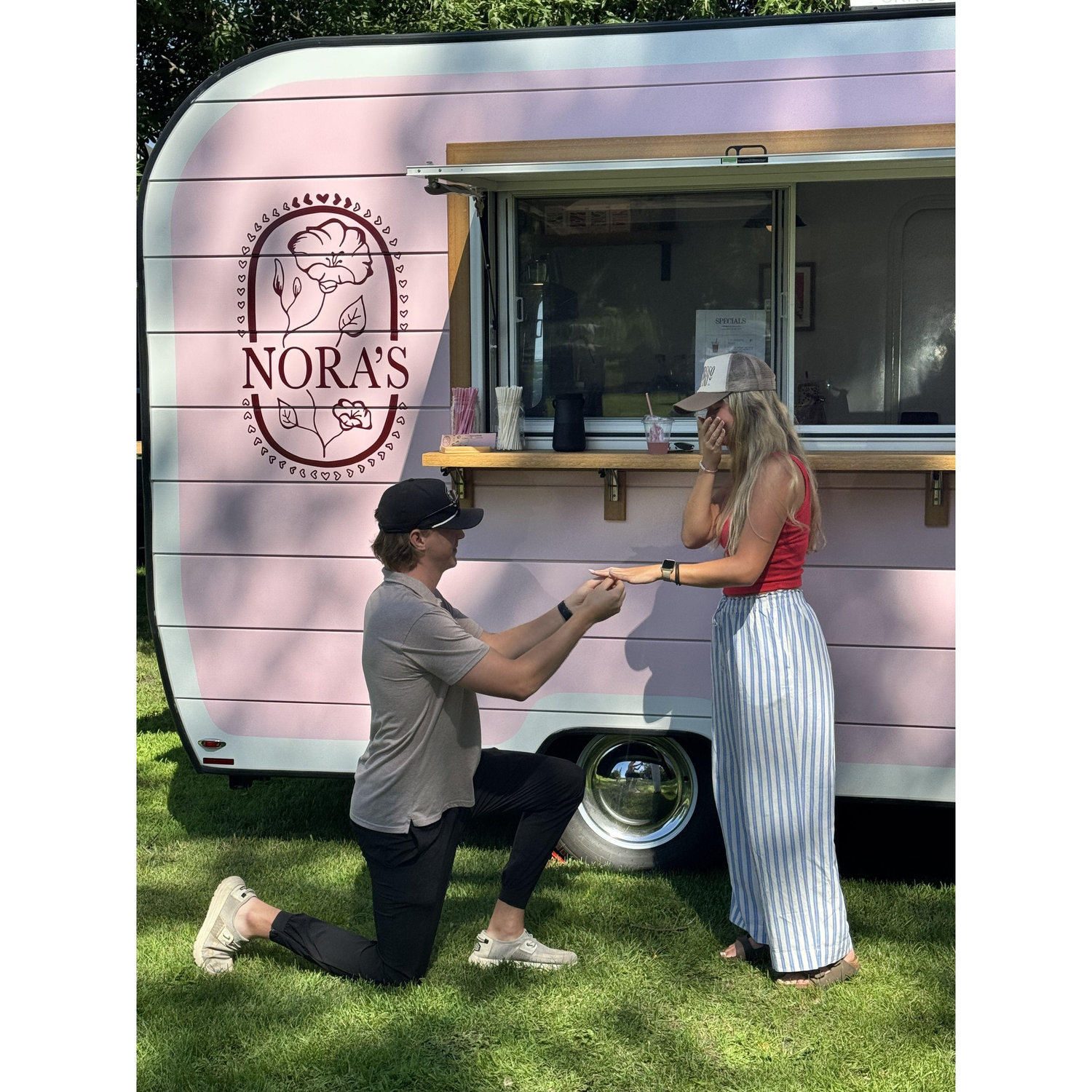 He finally popped the question!