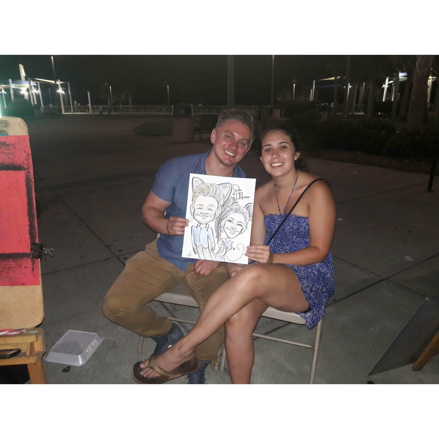 Fun lil calligraphy drawing in Myrtle Beach, South Carolina