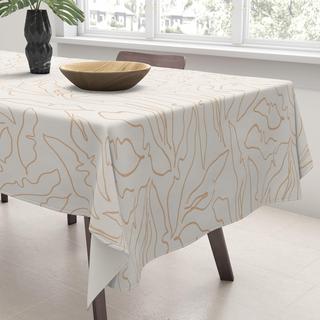 Banana Leaves Line Art Tablecloth