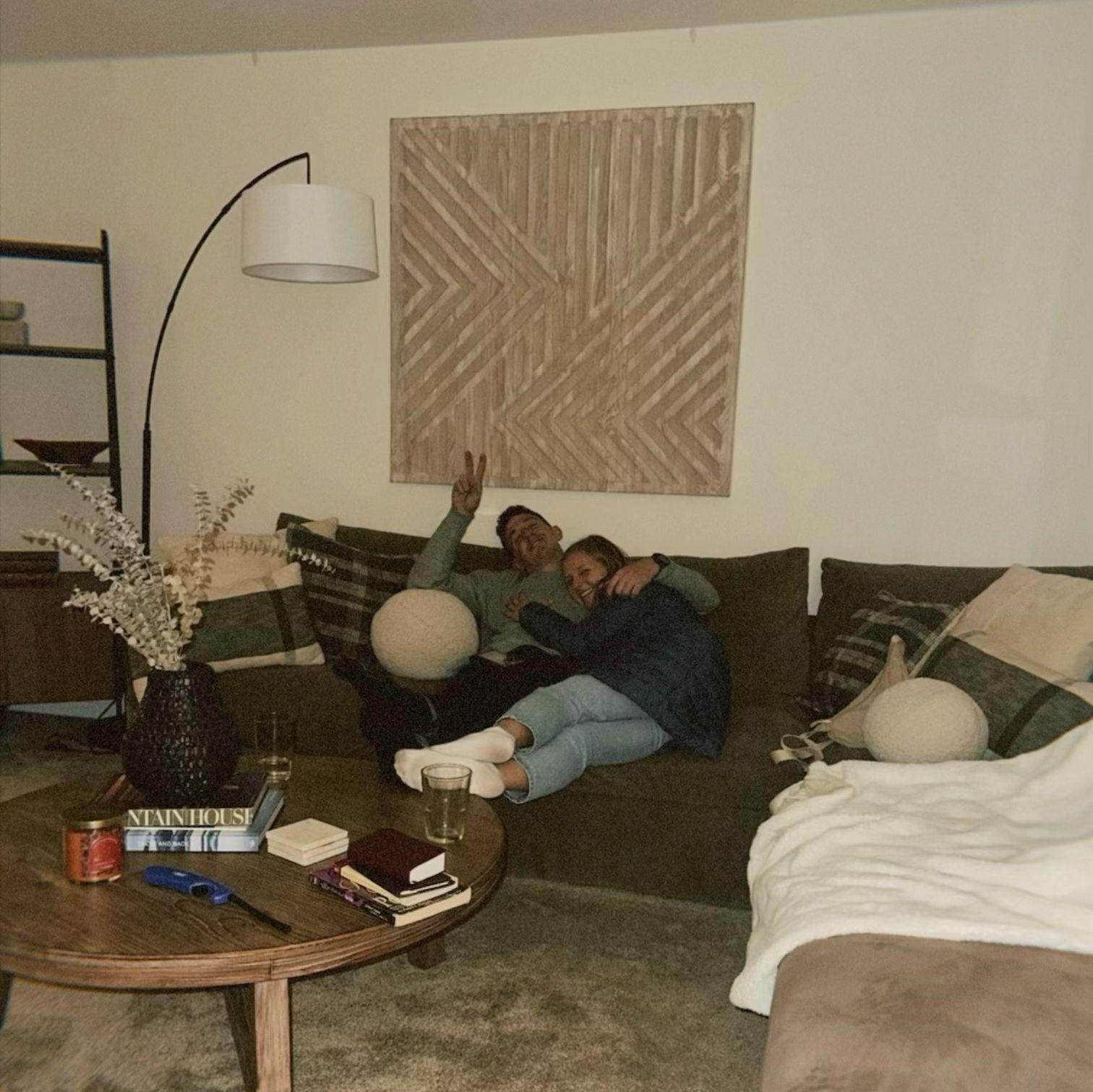 The night of our engagement. Taking it all in!