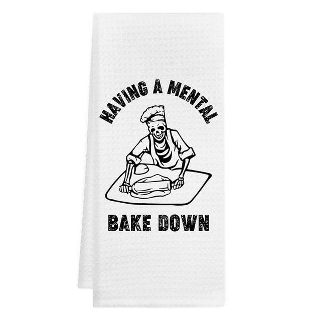 GICHUGI Funny Goth Kitchen Towels 16x24 - Funny Gothic Kitchen Decor,Gothic Kitchen Towels,Gothic Skull Kitchen Decor,Funny Dish Towels for Kitchen,Goth Kitchen Decor