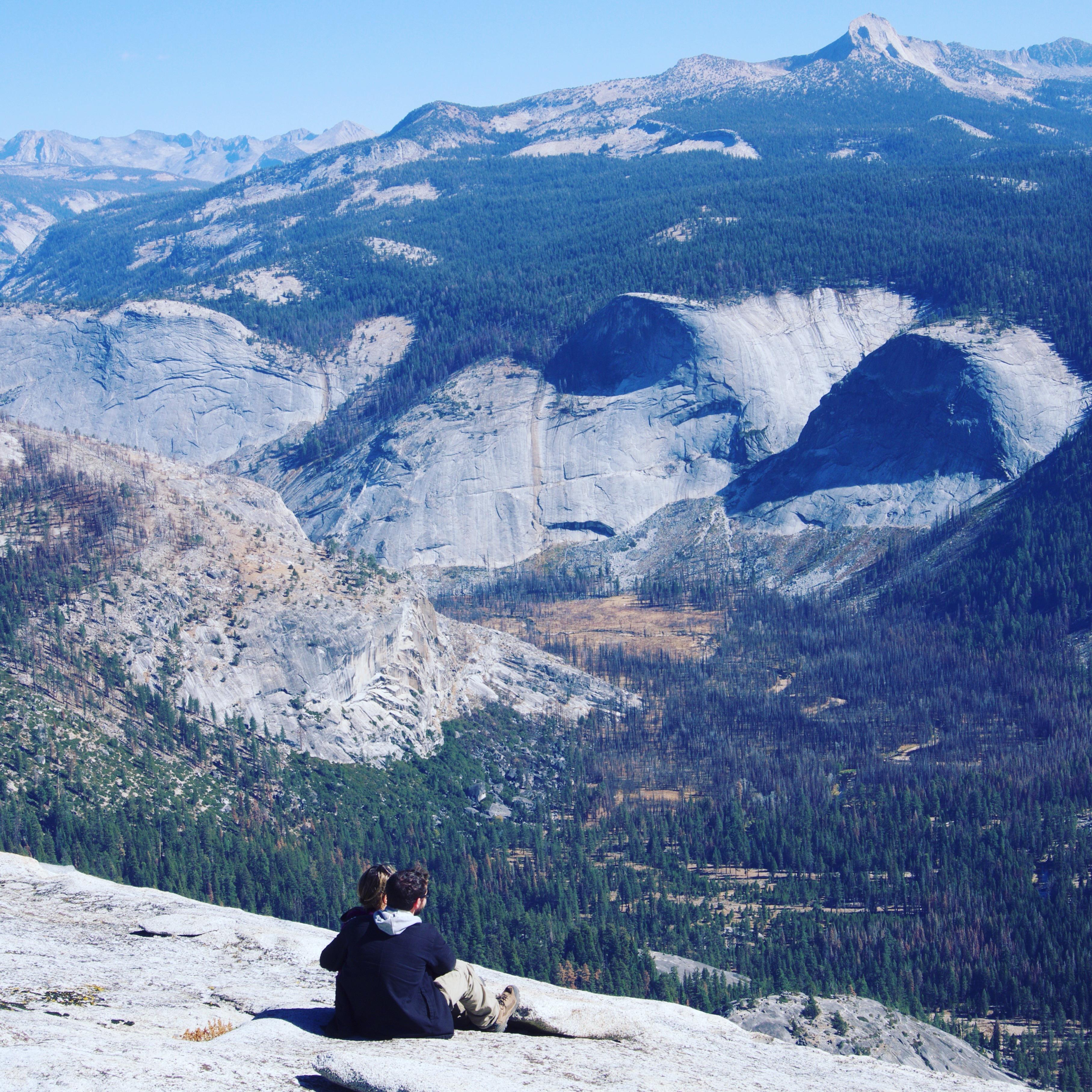 View from the top of Half Dome!