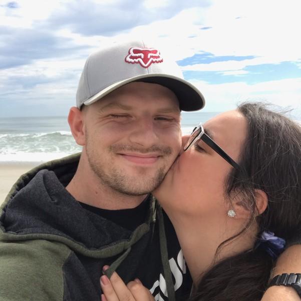 So happy after he proposed!