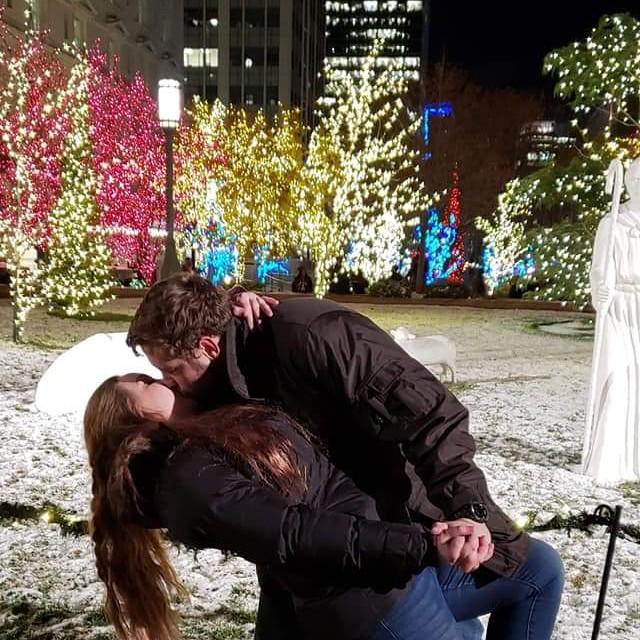 During Christmas time Temple Square lights up with so many beautiful decorations.