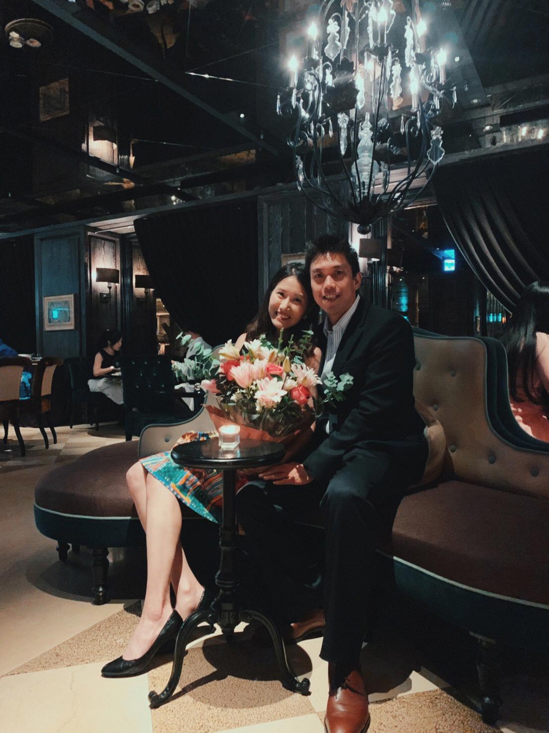 The first birthday together celebrating Jennifer's birthday in Taiwan!