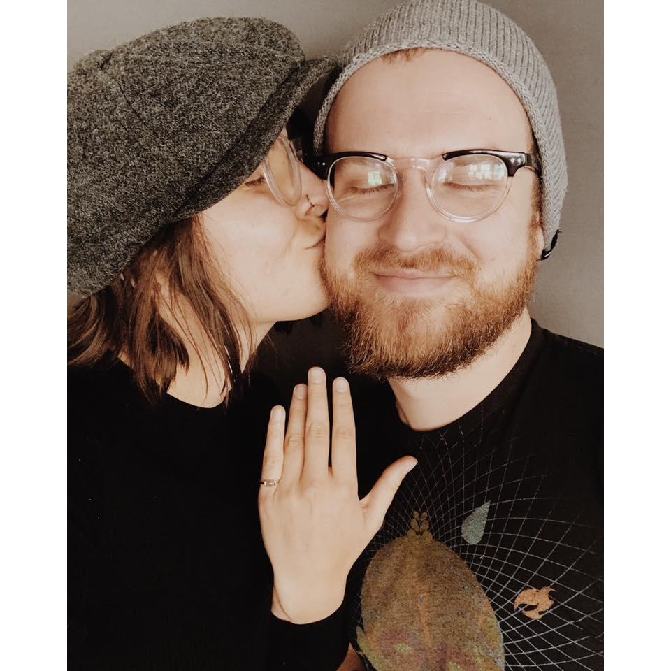 The day Max proposed, Feb 2018. The ring fits now!