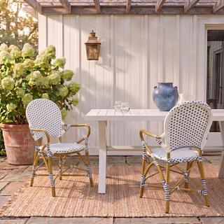 Hooper Indoor/Outdoor Stacking Arm Chair, Set of 2