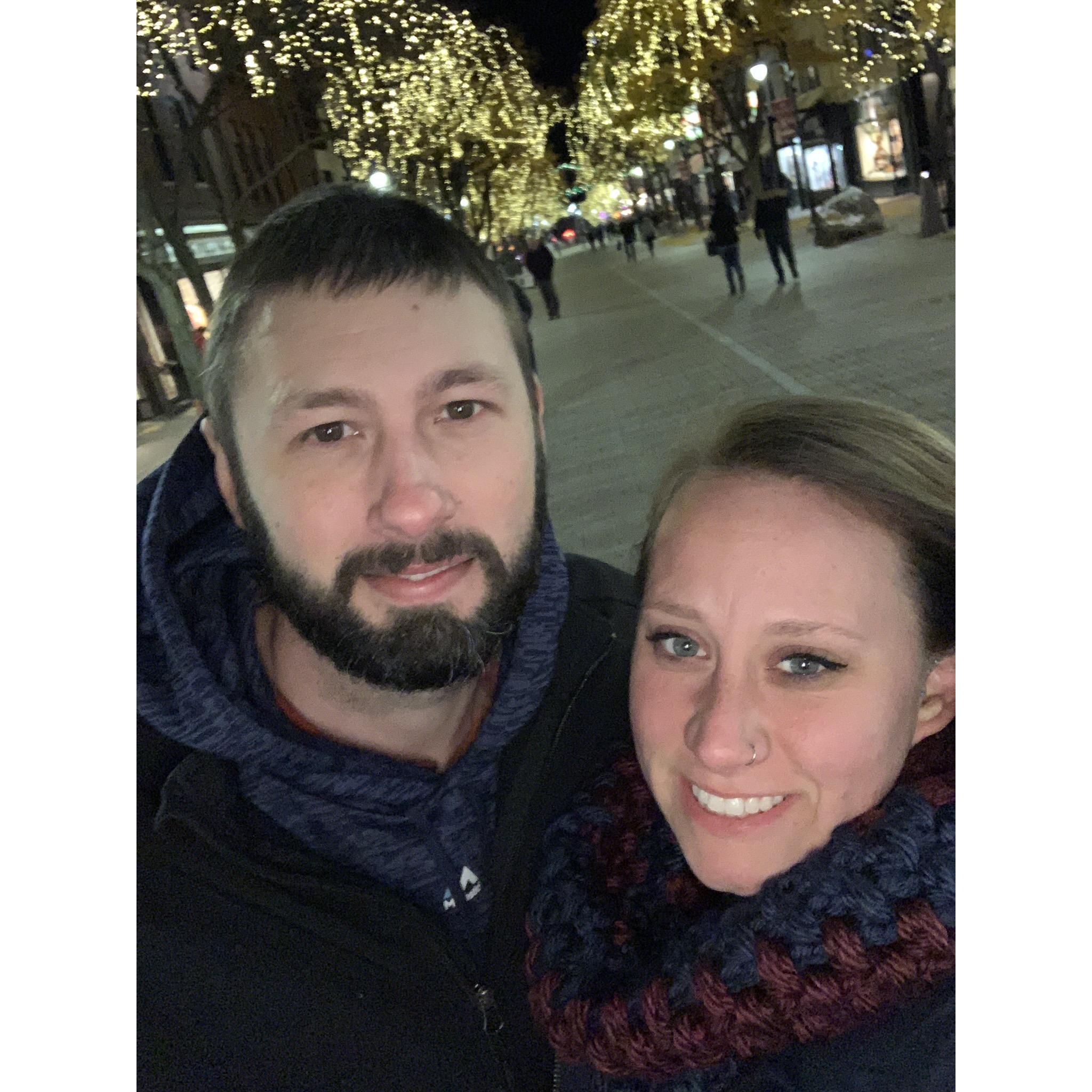 We went on a very cold walk around Burlington Vermont