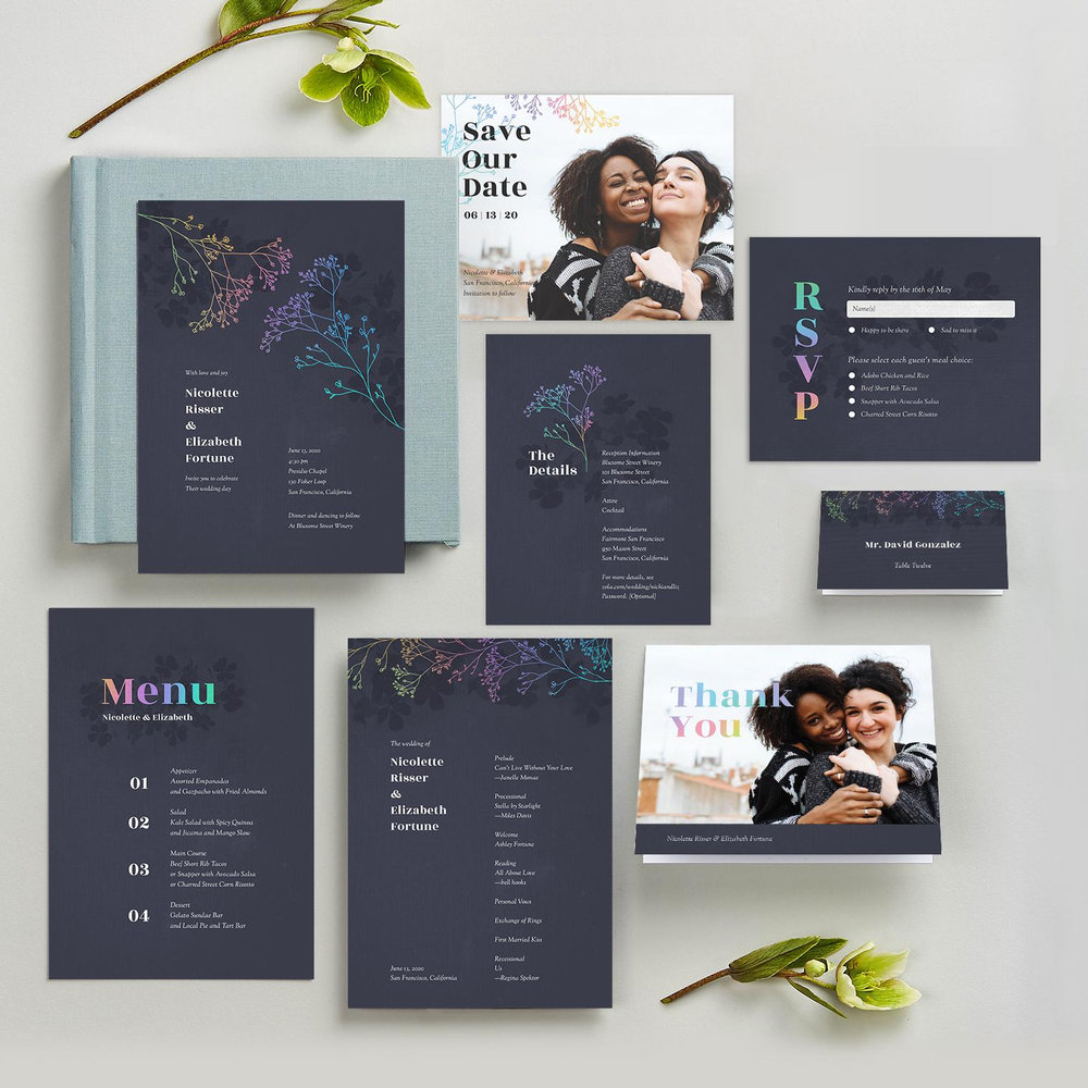 Reverie Portrait | Black | Zola Save The Dates