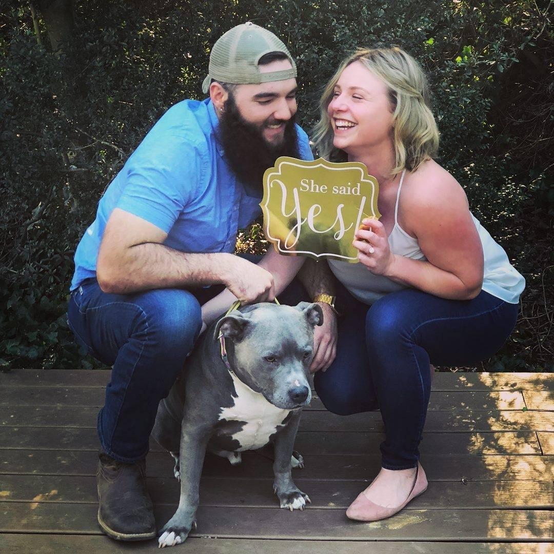 Engagement Party // March 2018 // Our backyard