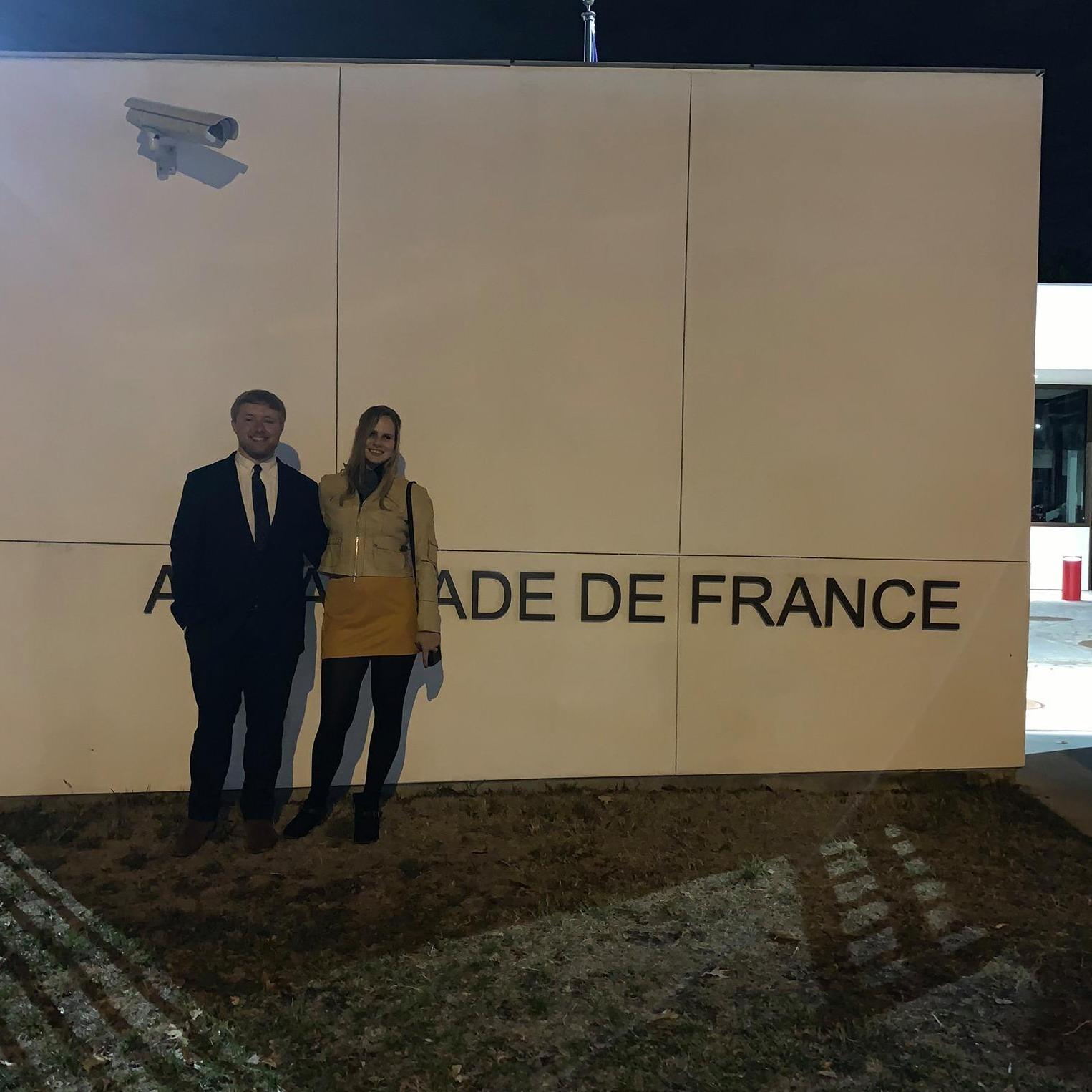 At the French Embassy's Halloween Gala in DC, 2019.