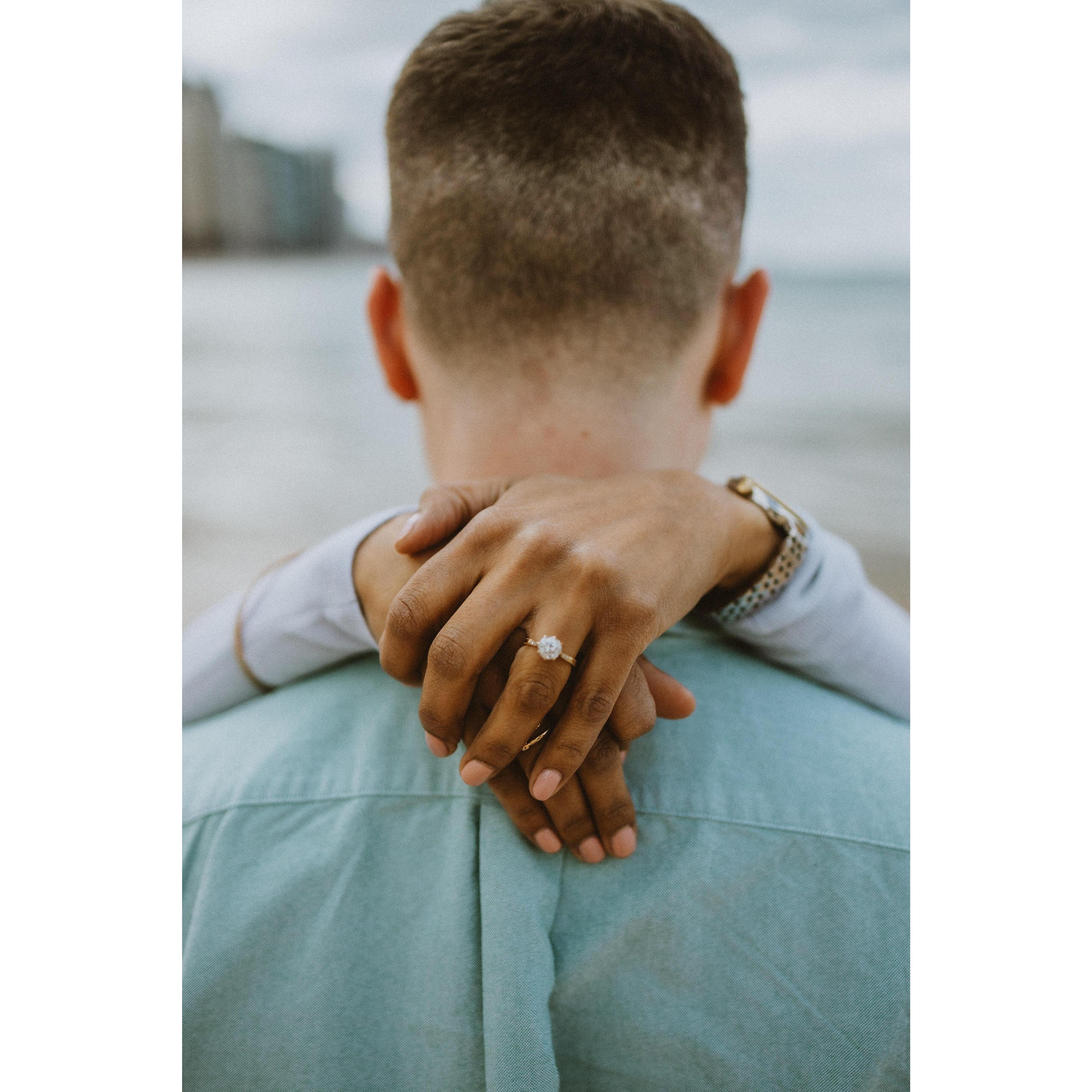 Just ask Sam the story of how this engagement ring came to be, it was a saga to say the least