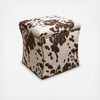 Nail Button Storage Ottoman
