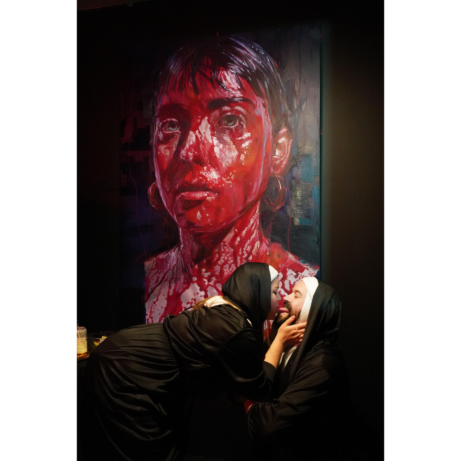 A romantic kiss during the blood communion ❤️