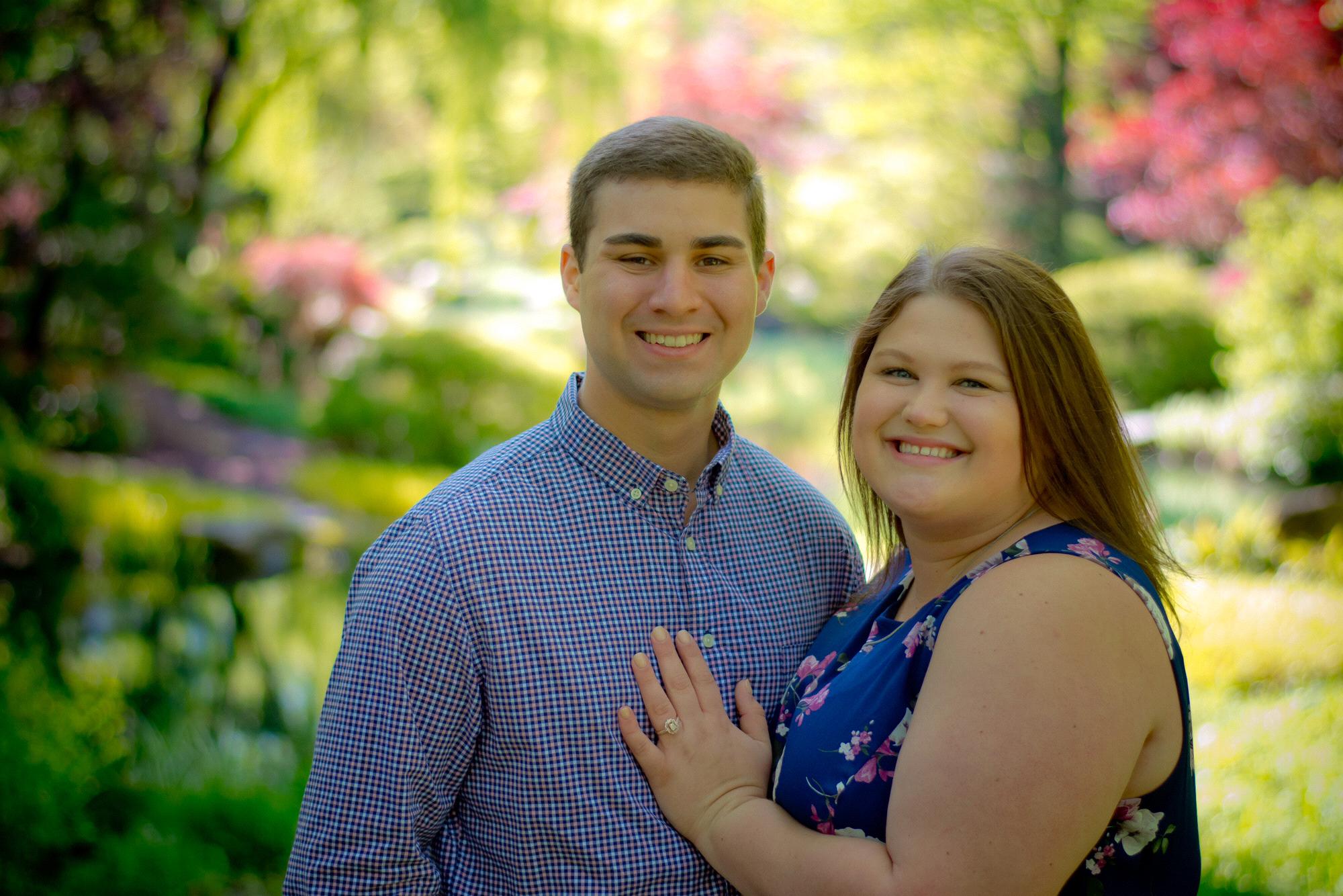 She said yes! At Gibbs Garden.