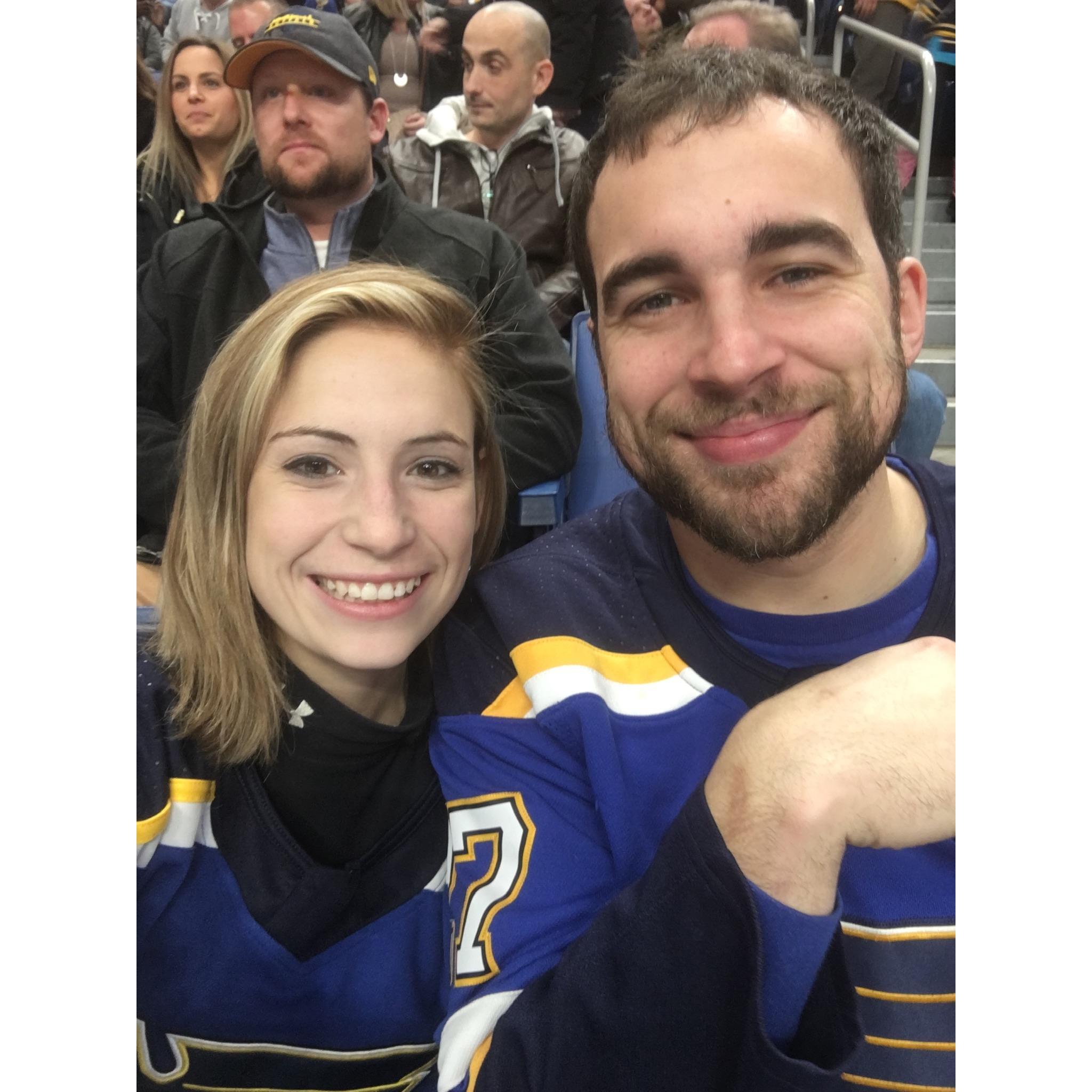 Hockey games.