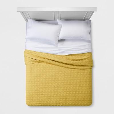 Citron Diamond Stitched Jersey Quilt (Full/Queen) - Project 62™ + Nate Berkus™